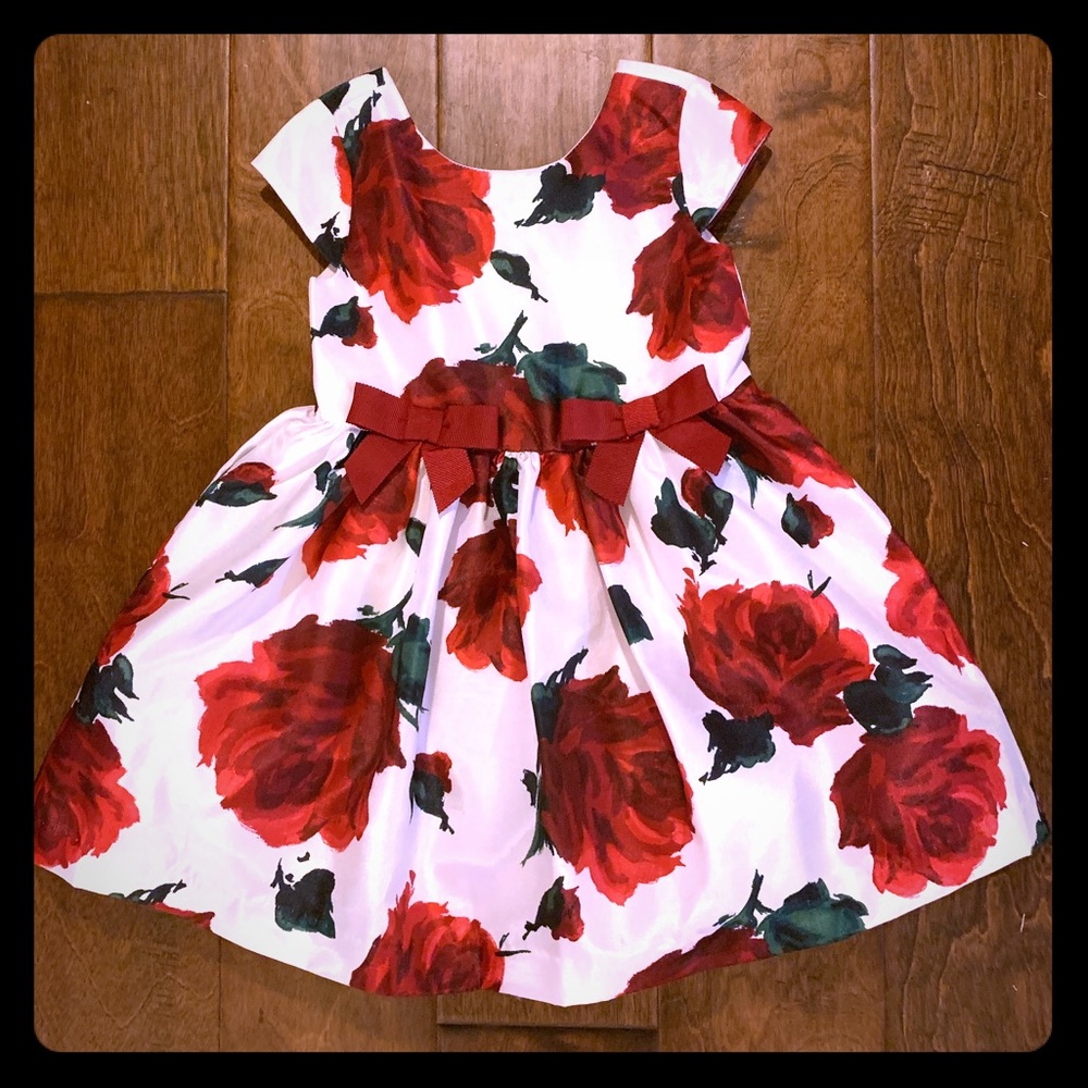 White Dress with Roses